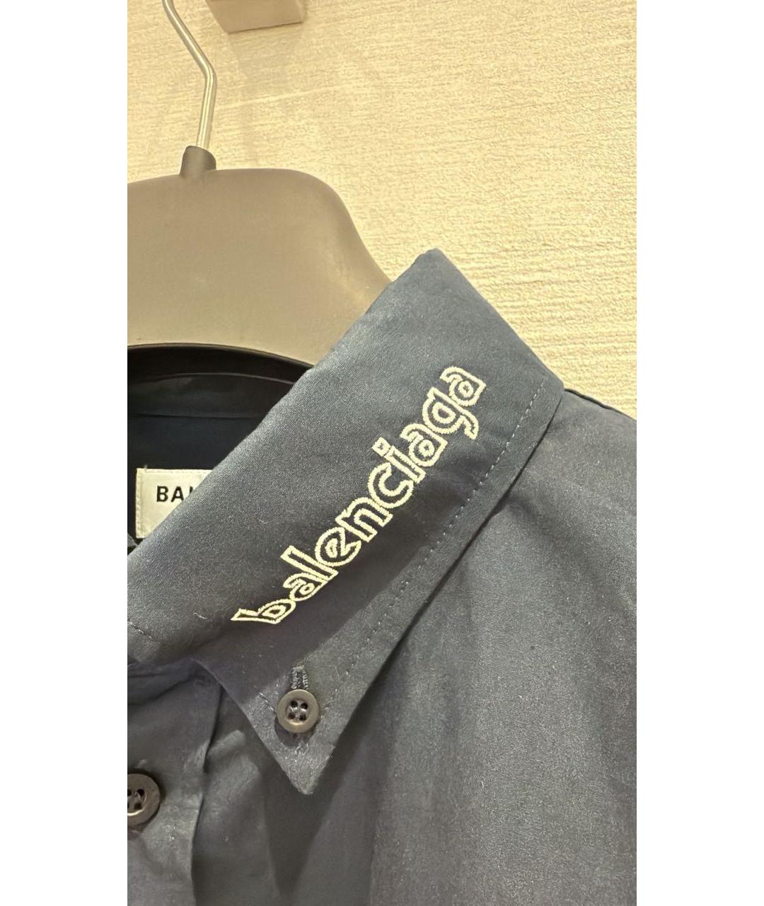 BALENCIAGA Темно-синяя кэжуал рубашка, фото 3