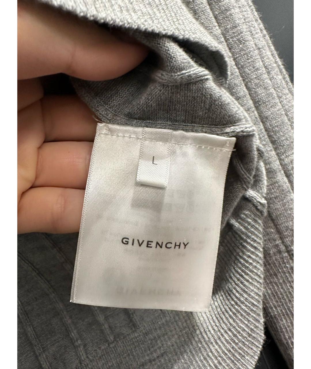 GIVENCHY Серый шерстяной джемпер / свитер, фото 4