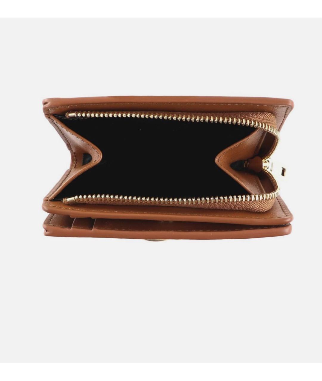 FURLA Коричневый кожаный кошелек, фото 3