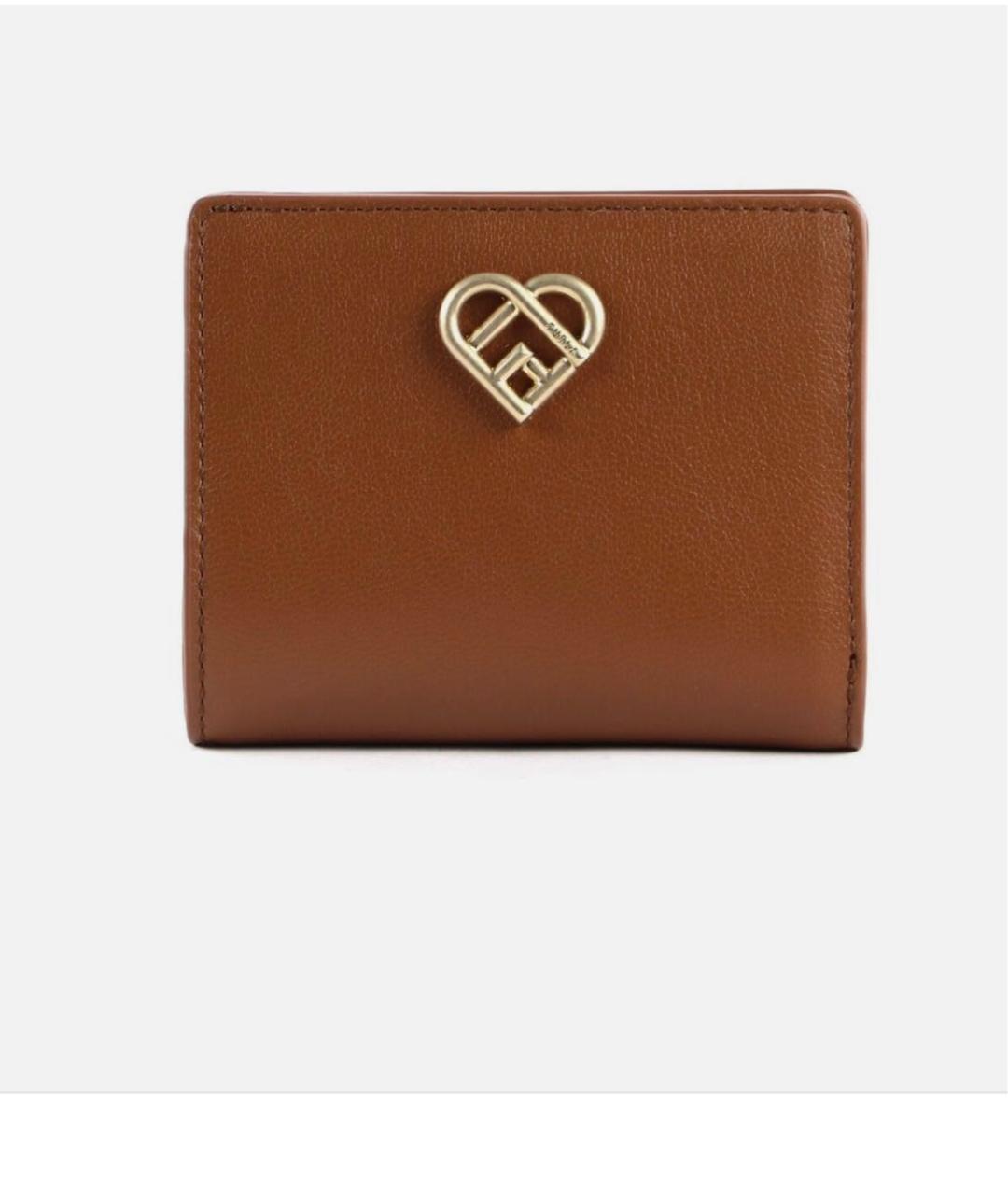 FURLA Коричневый кожаный кошелек, фото 6