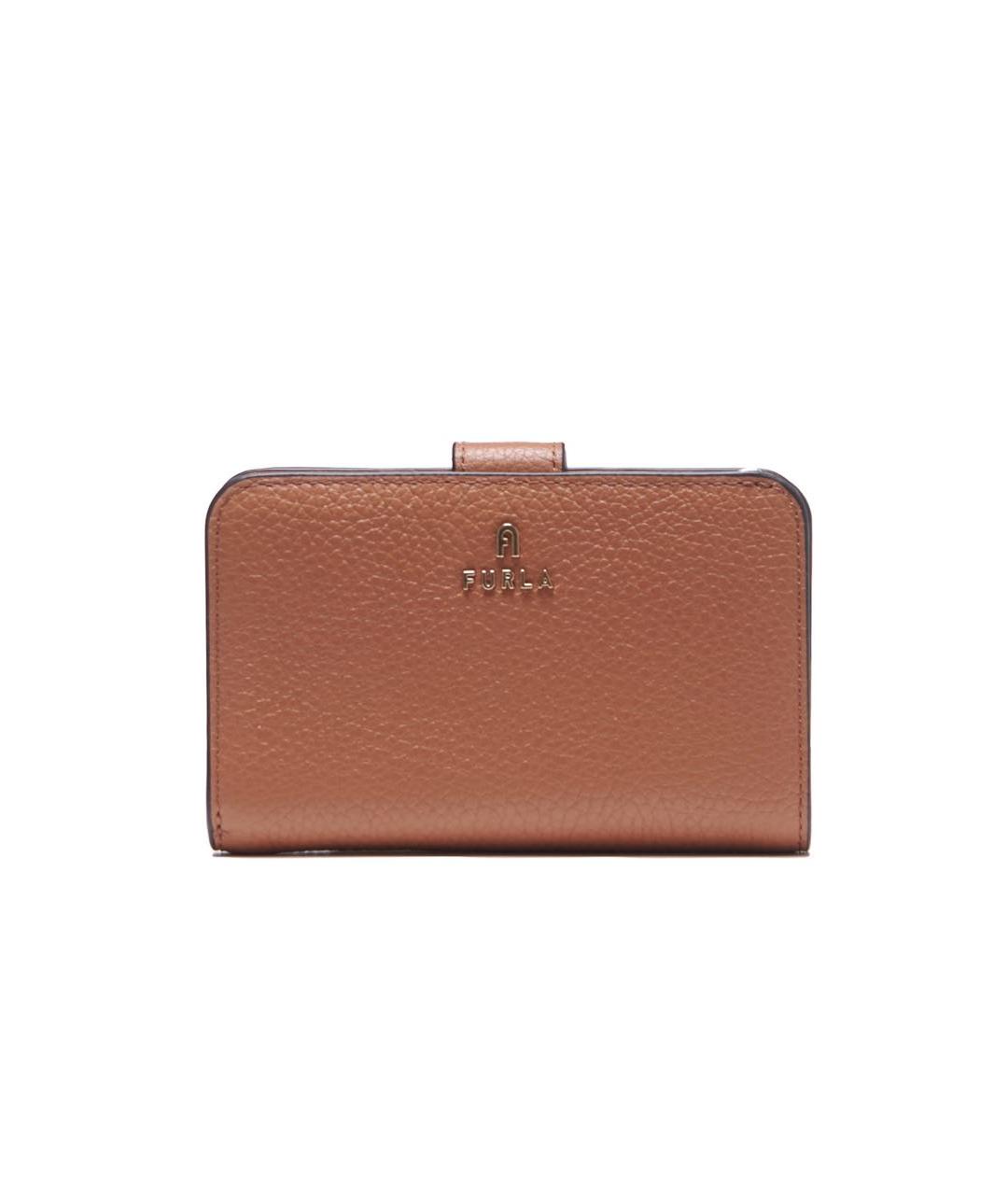 FURLA Коричневый кожаный кошелек, фото 5