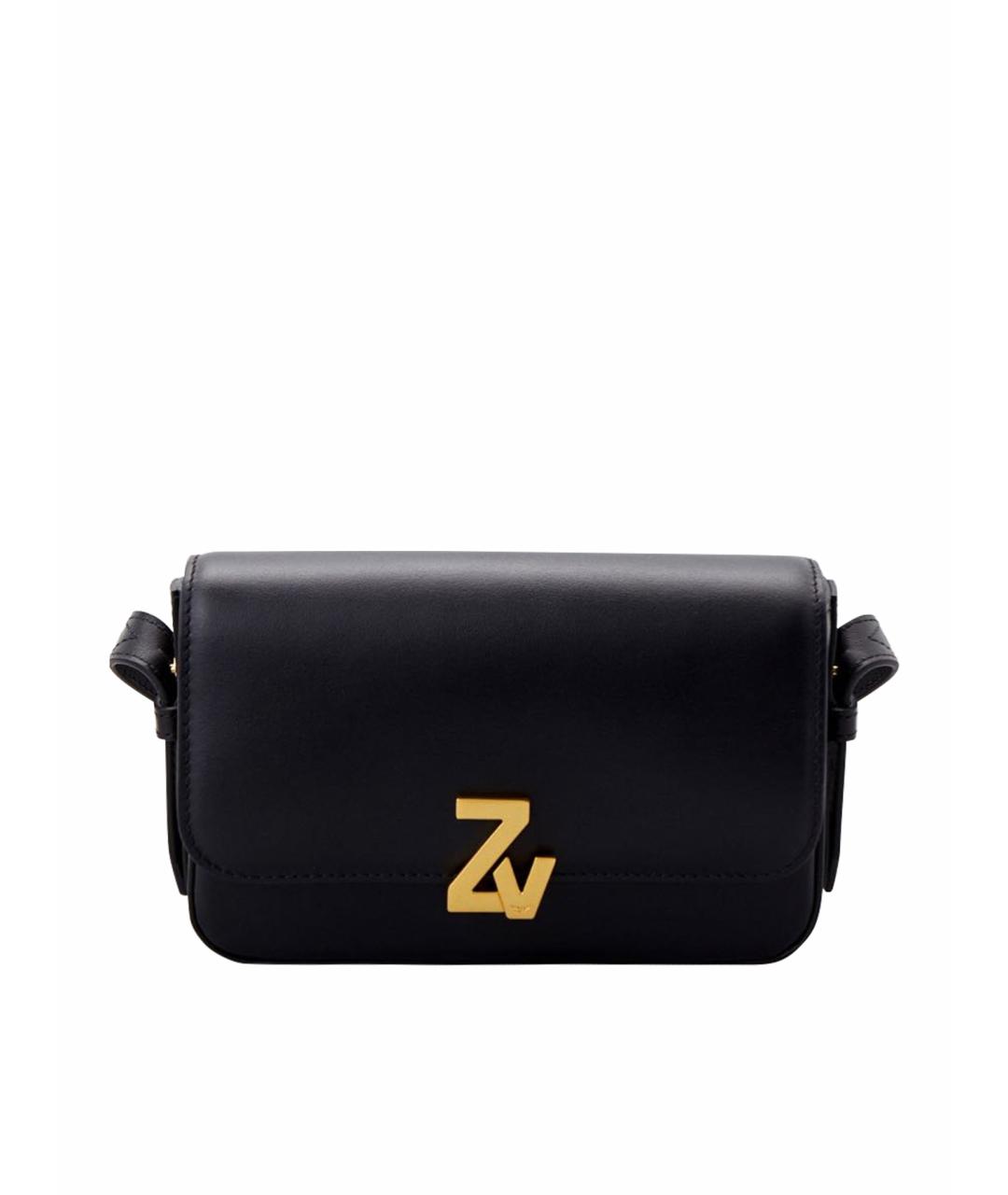 ZADIG & VOLTAIRE Черная кожаная сумка через плечо, фото 1