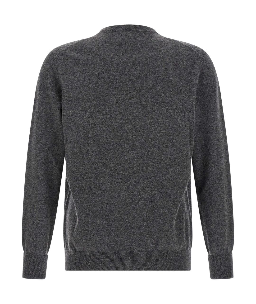 BALLANTYNE Серый кашемировый джемпер / свитер, фото 2