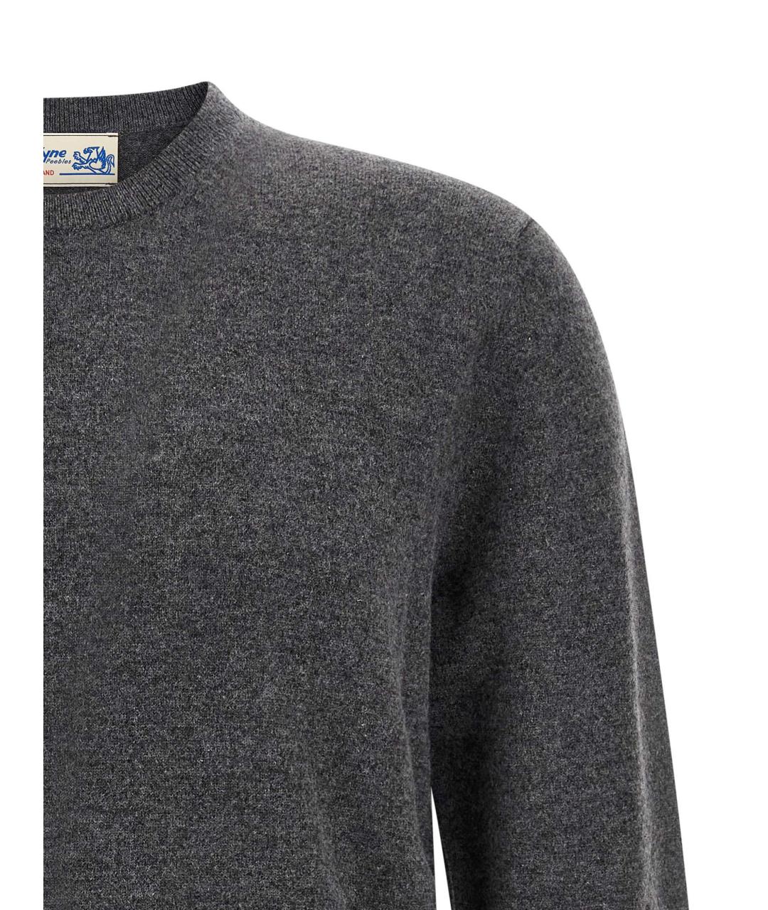 BALLANTYNE Серый кашемировый джемпер / свитер, фото 3