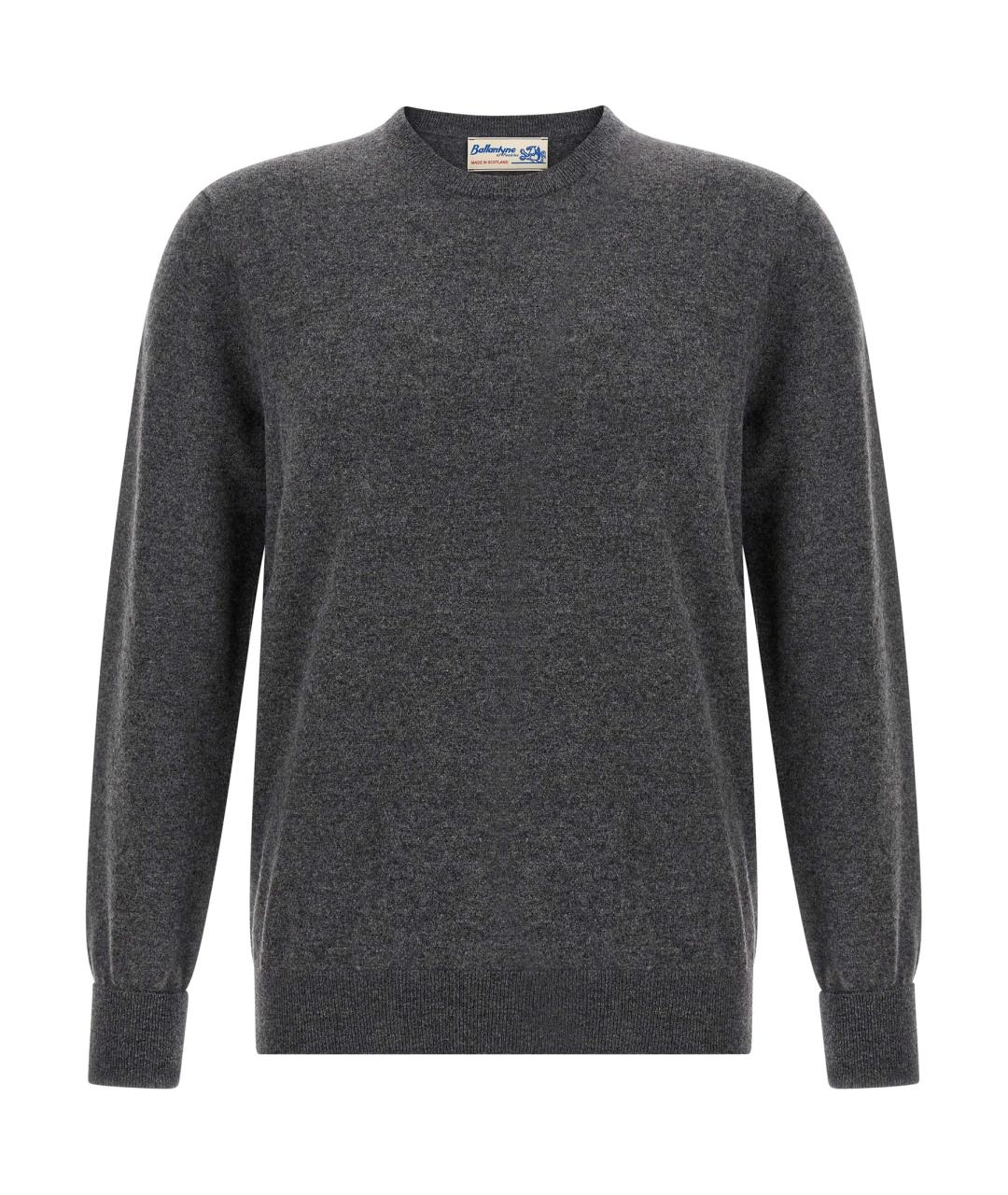 BALLANTYNE Серый кашемировый джемпер / свитер, фото 1