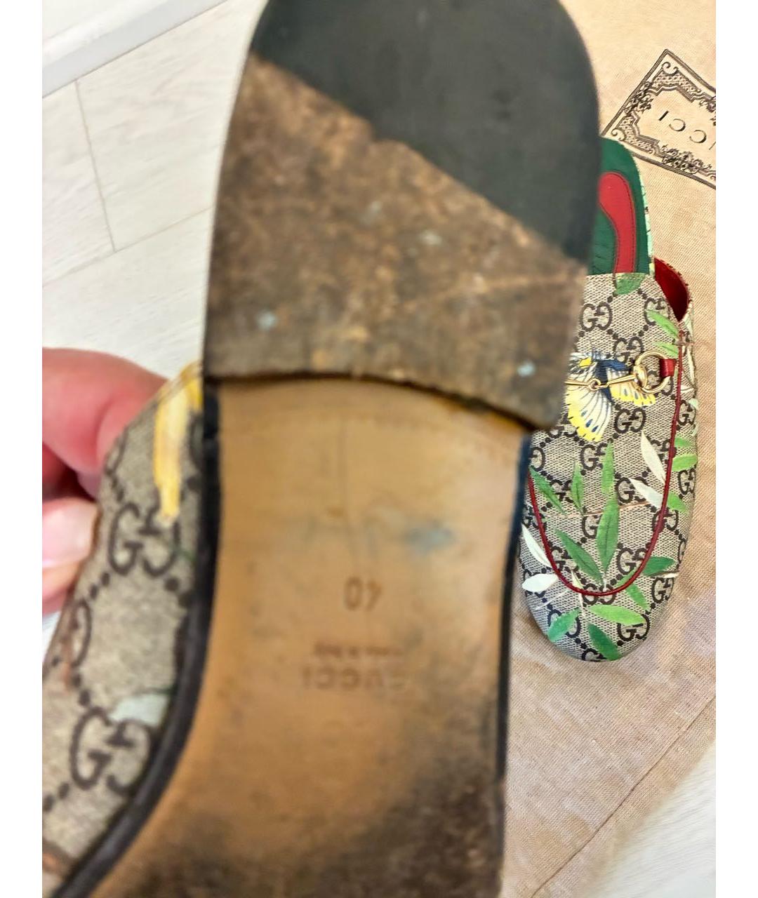 GUCCI Мульти кожаные мюли, фото 4