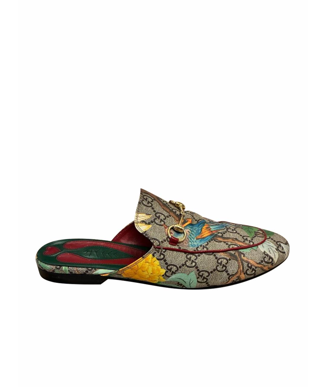GUCCI Мульти кожаные мюли, фото 1