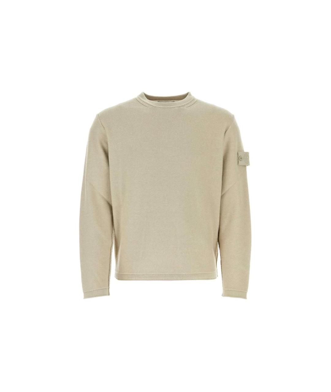 STONE ISLAND Бежевый джемпер / свитер, фото 1