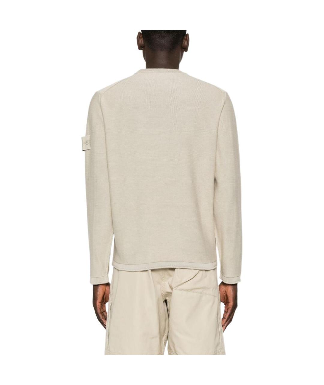 STONE ISLAND Бежевый джемпер / свитер, фото 5