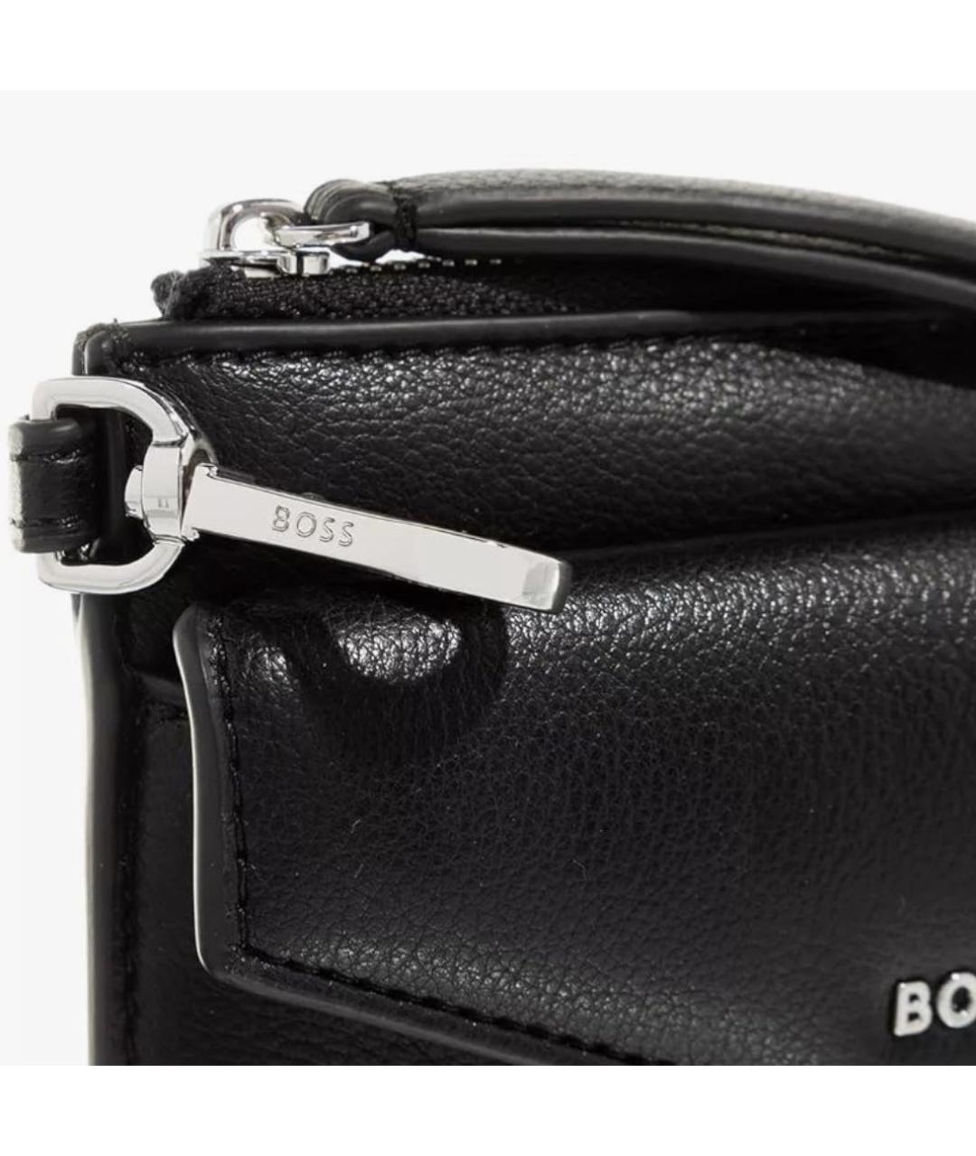 HUGO BOSS Черный кожаный кошелек, фото 4