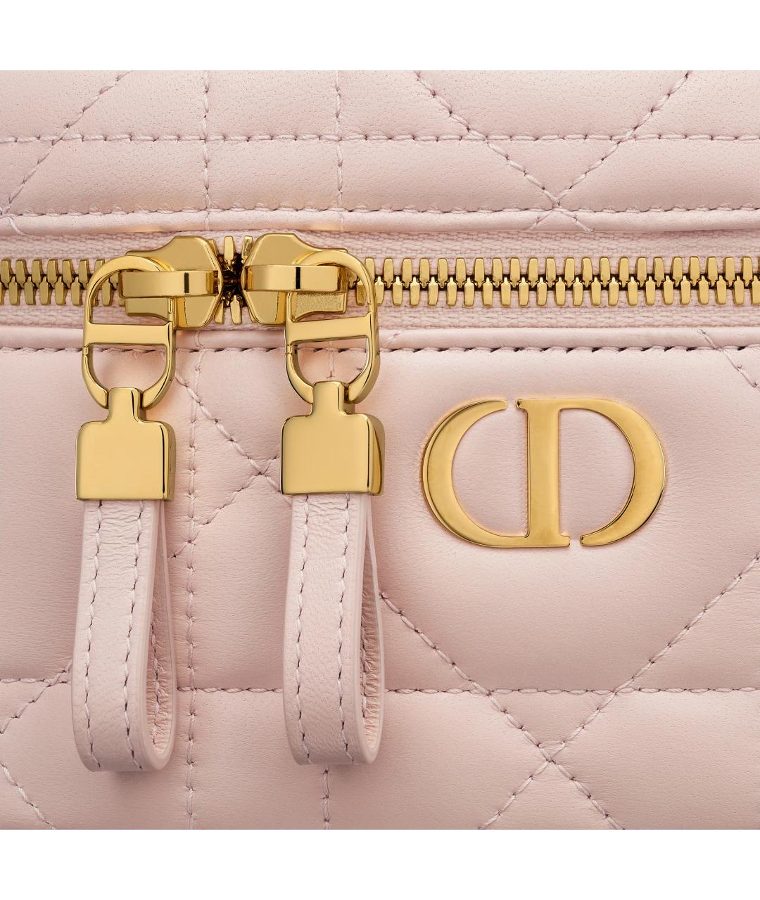 CHRISTIAN DIOR Розовая кожаная сумка через плечо, фото 5