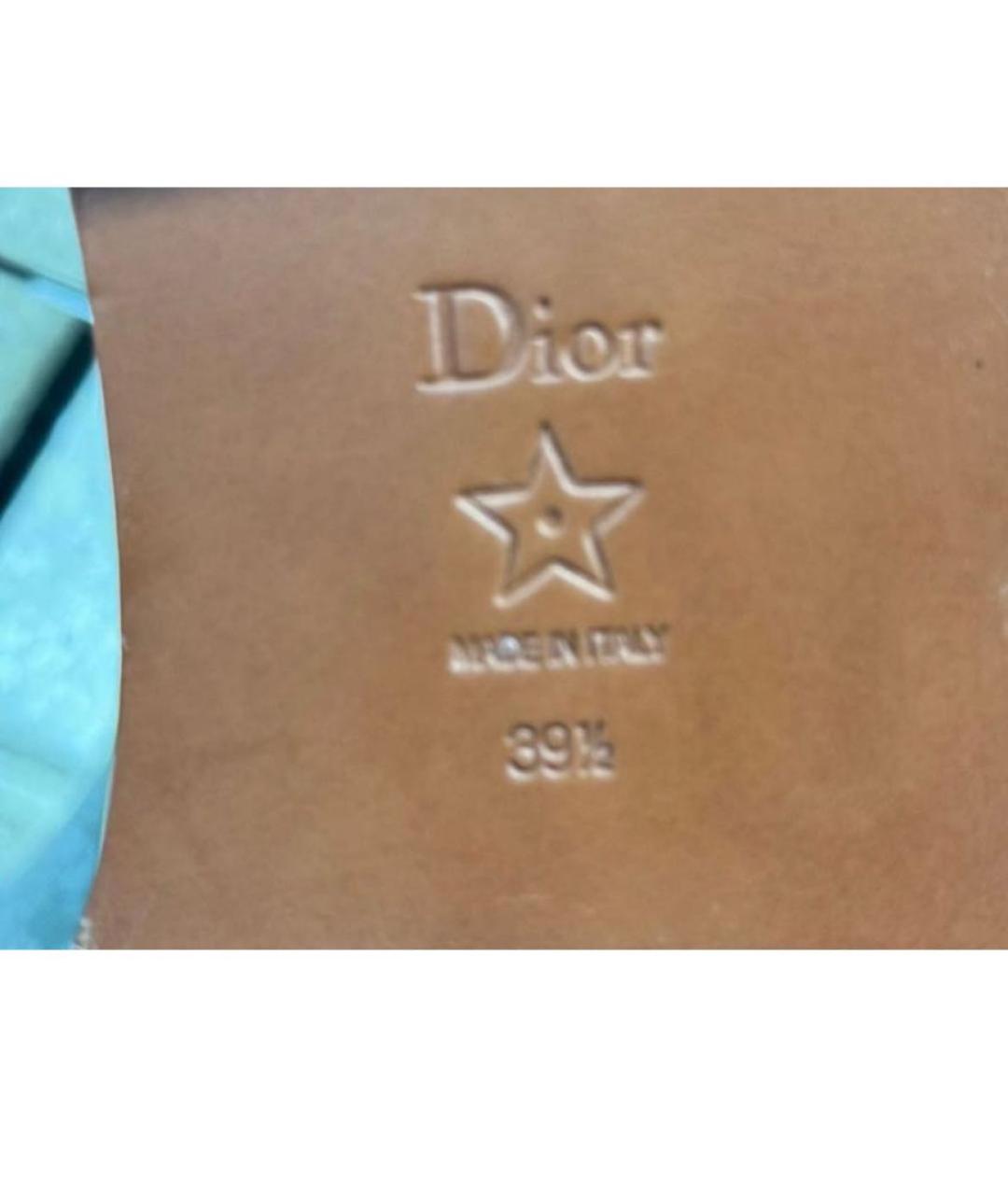 CHRISTIAN DIOR Кожаные сандалии, фото 4