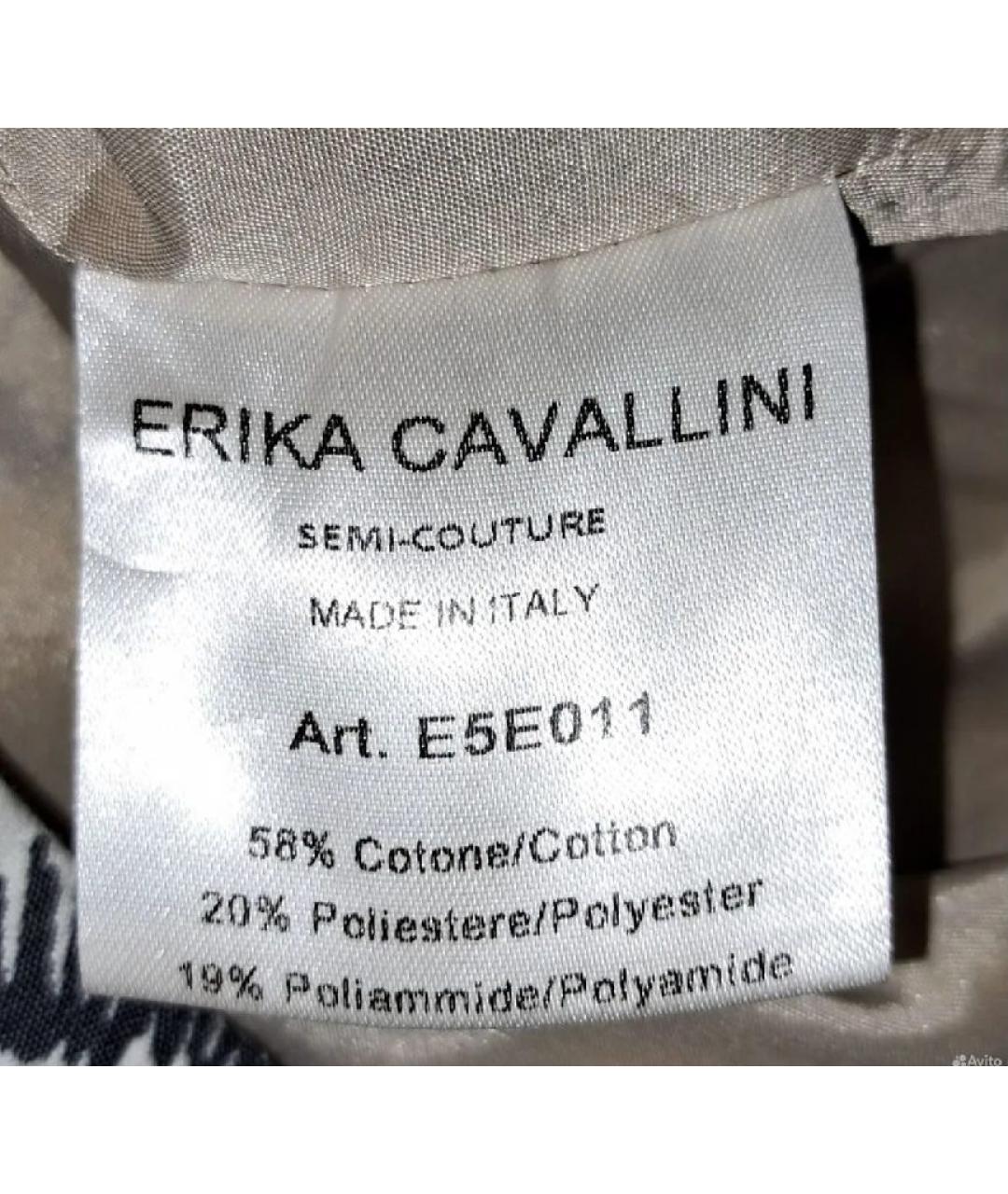 ERIKA CAVALLINI Мульти хлопковое повседневное платье, фото 4