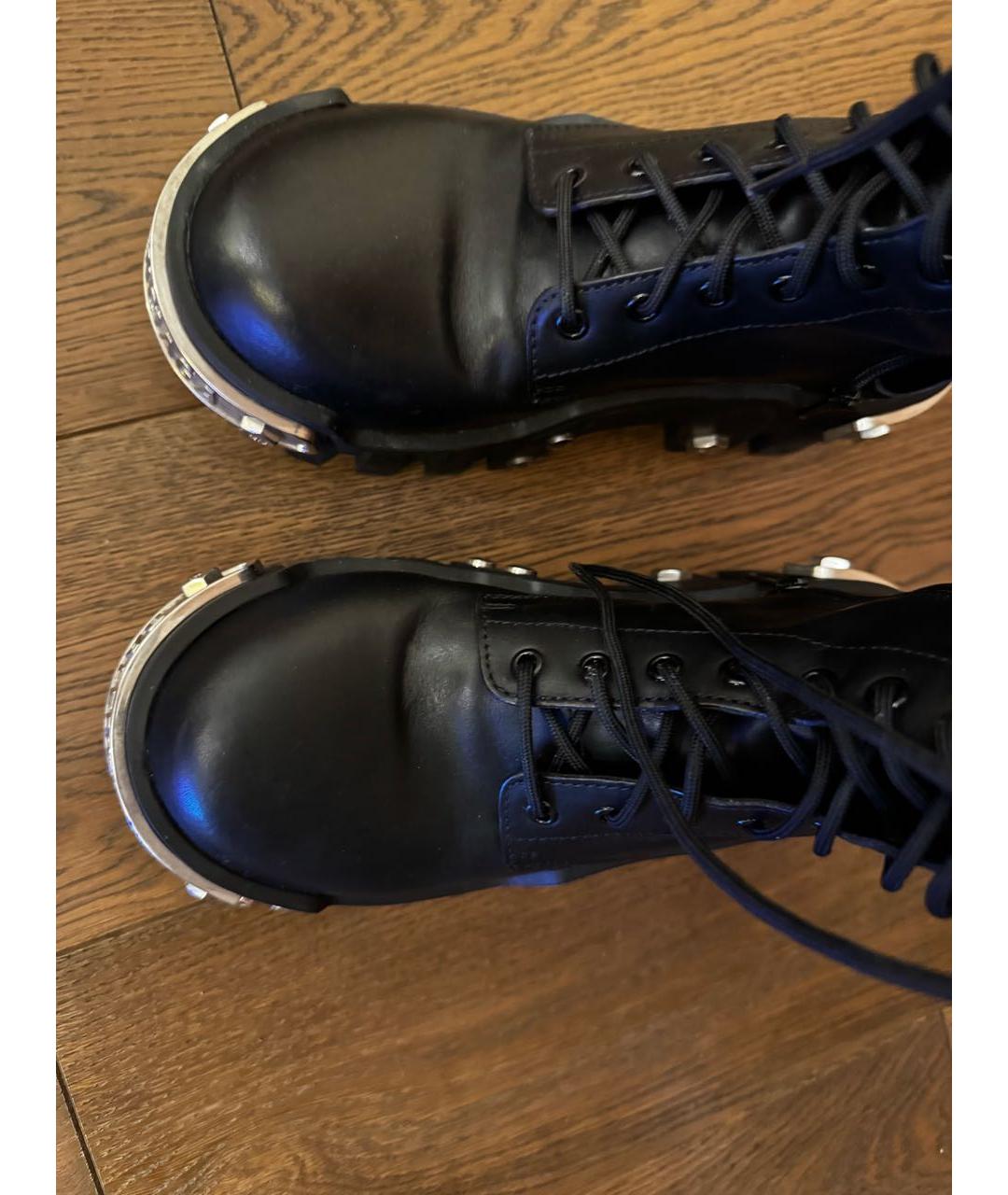 BALENCIAGA Черные кожаные сапоги, фото 3