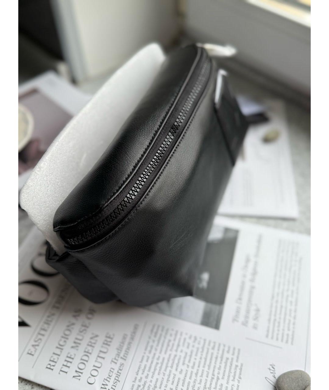 ARMANI EXCHANGE Черная поясная сумка из искусственной кожи, фото 2