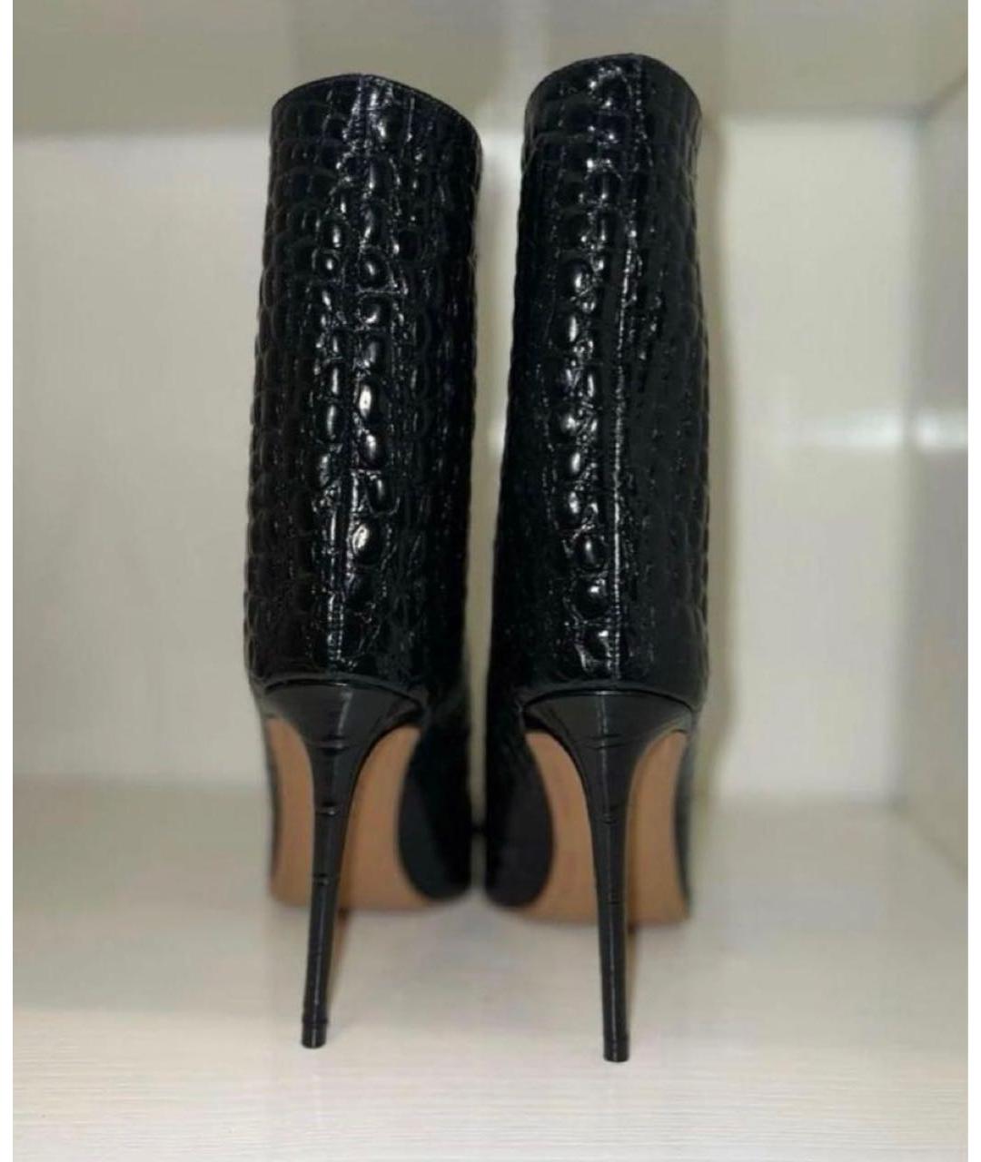 ALEXANDRE VAUTHIER Черные кожаные полусапоги, фото 5