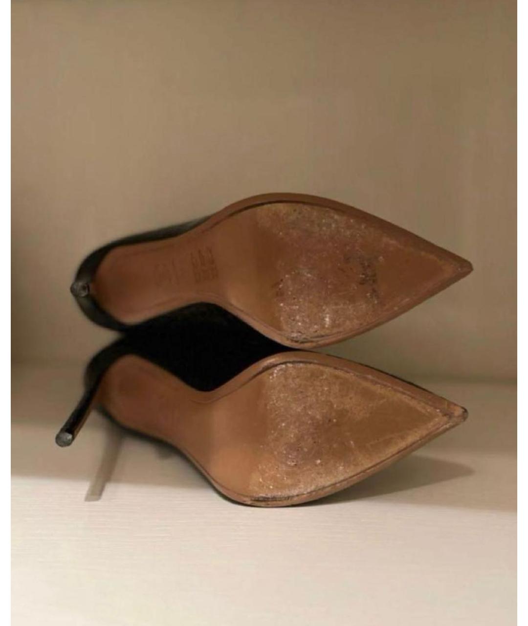 ALEXANDRE VAUTHIER Черные кожаные полусапоги, фото 6