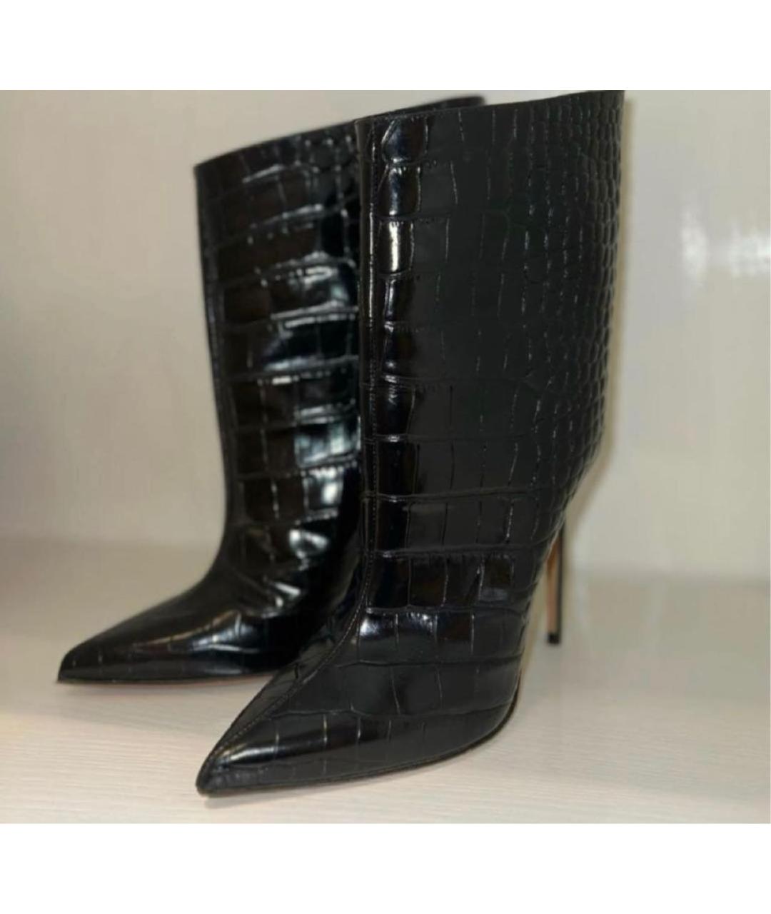 ALEXANDRE VAUTHIER Черные кожаные полусапоги, фото 2