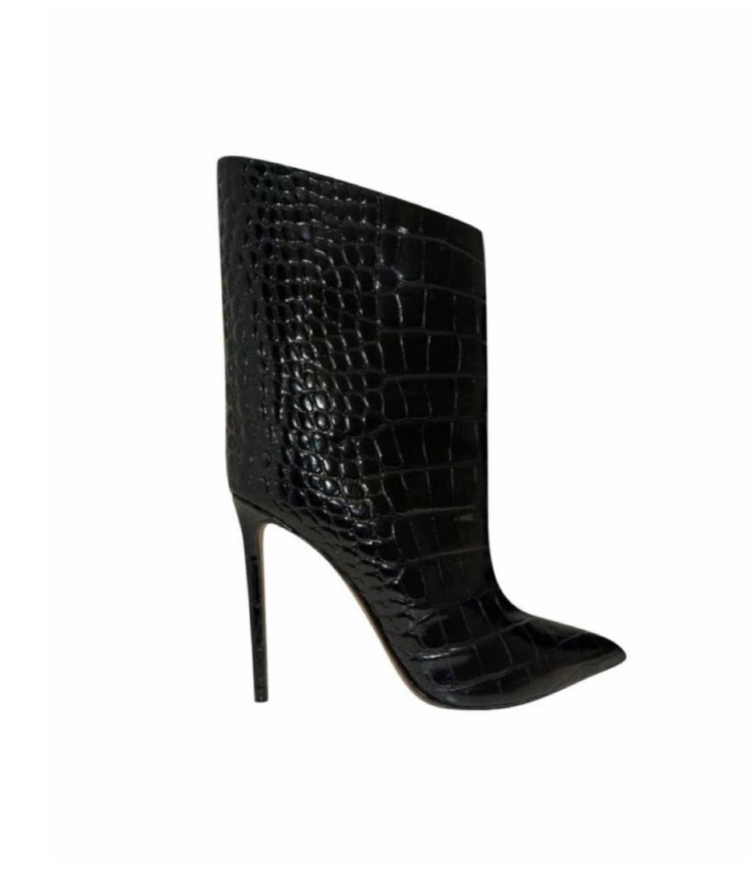 ALEXANDRE VAUTHIER Черные кожаные полусапоги, фото 7