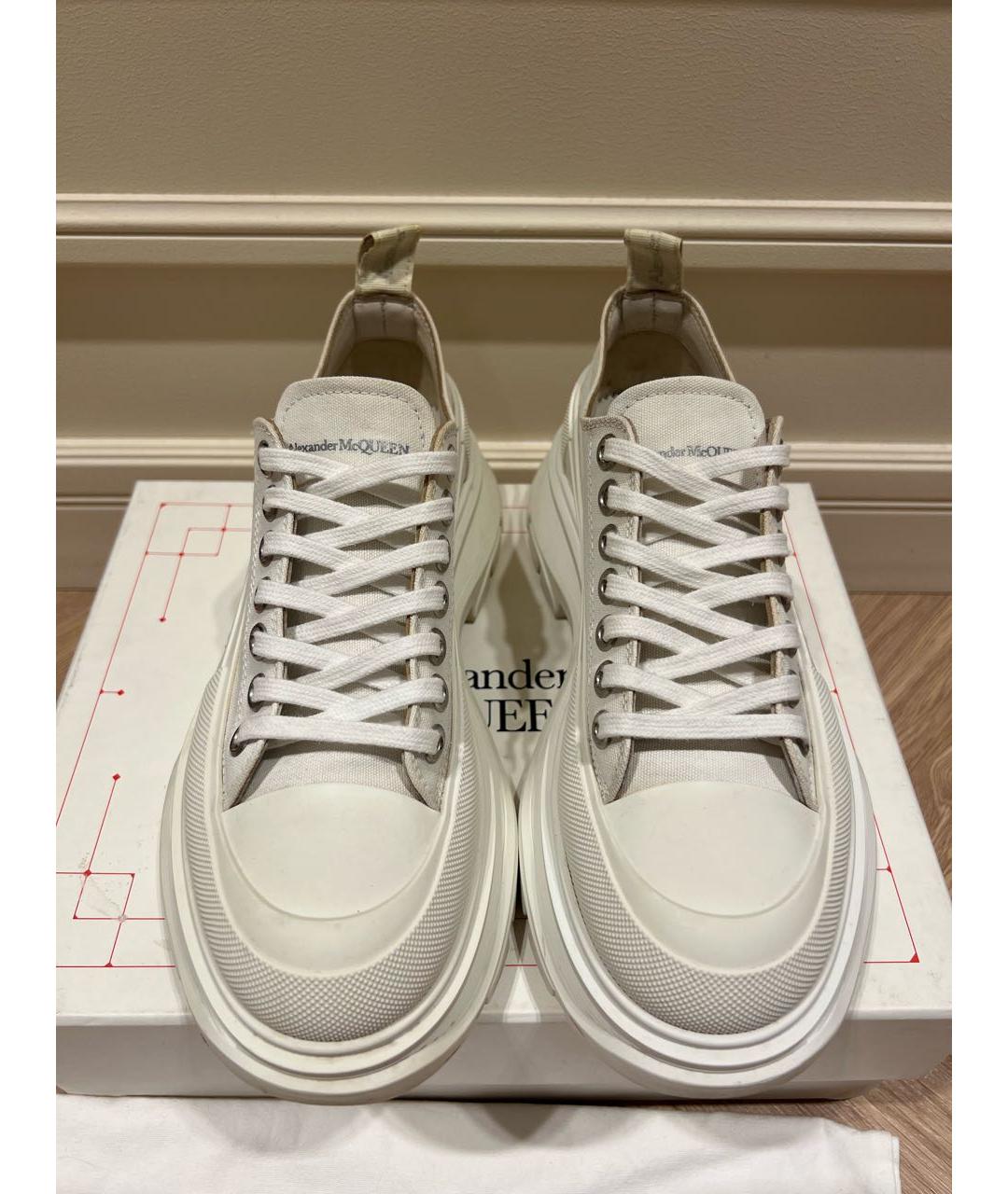 ALEXANDER MCQUEEN Белые резиновые кроссовки, фото 3