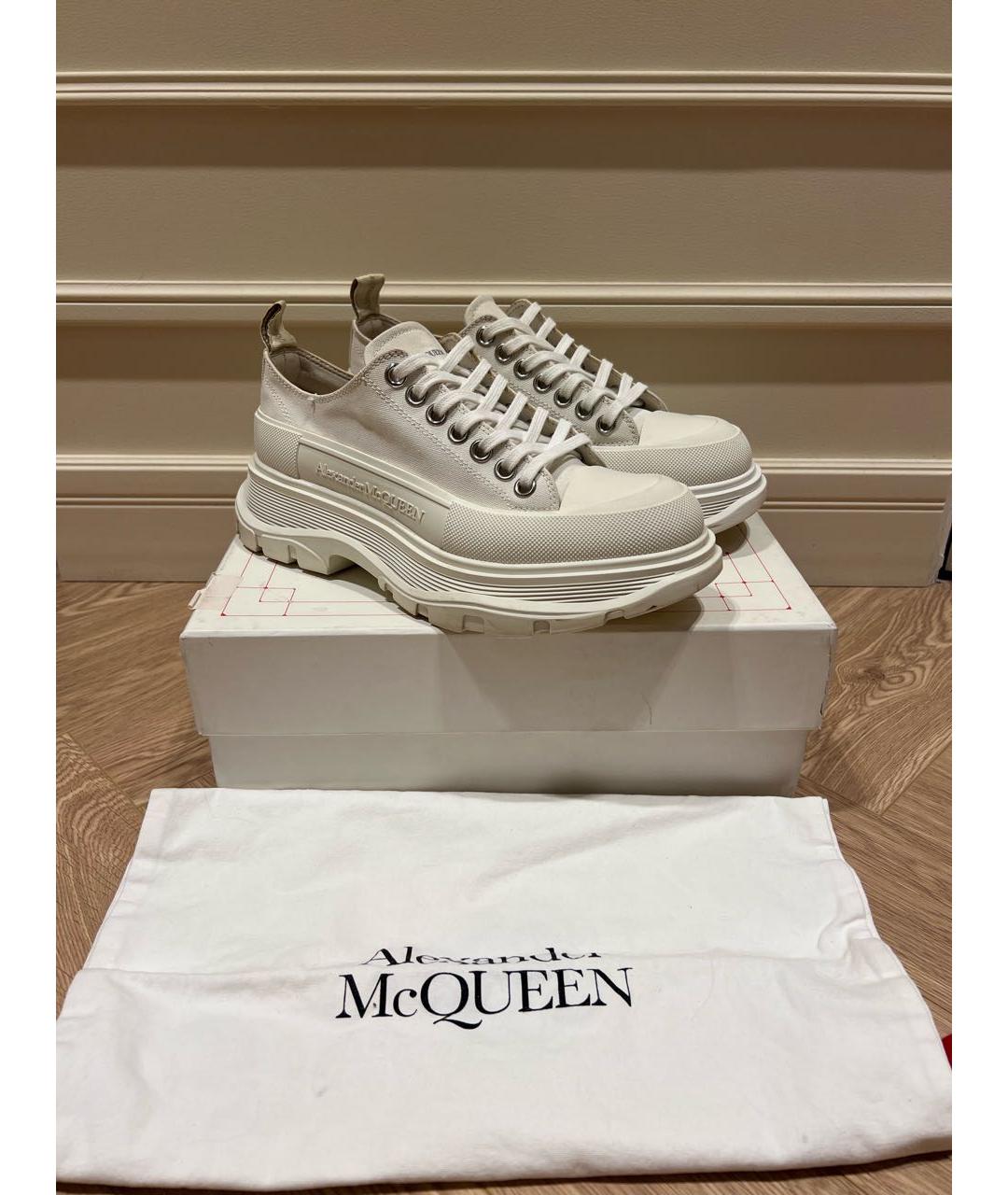 ALEXANDER MCQUEEN Белые резиновые кроссовки, фото 2