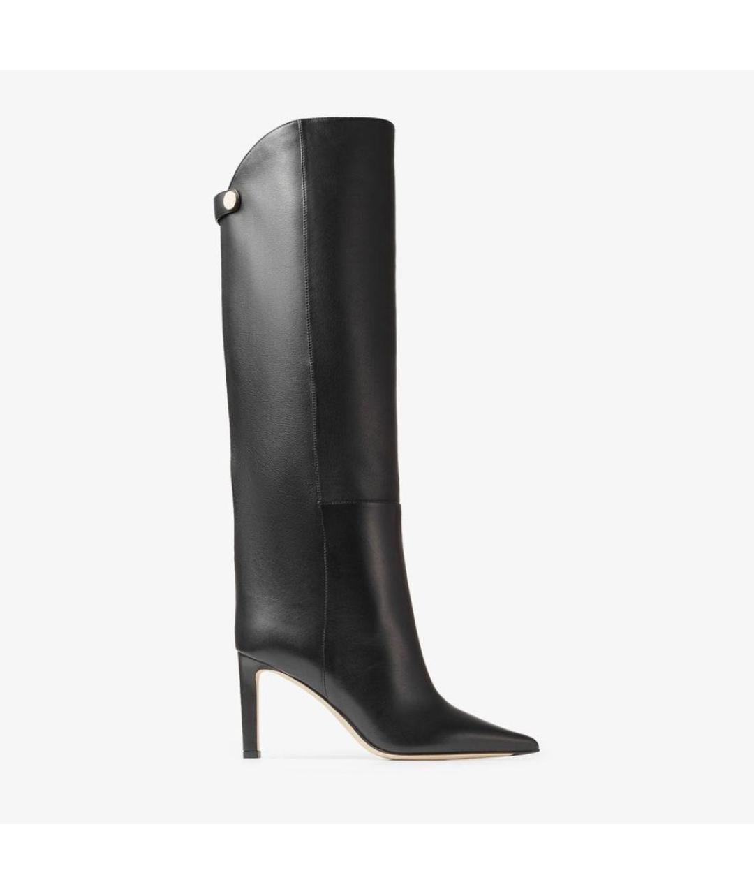JIMMY CHOO Черные кожаные сапоги, фото 5