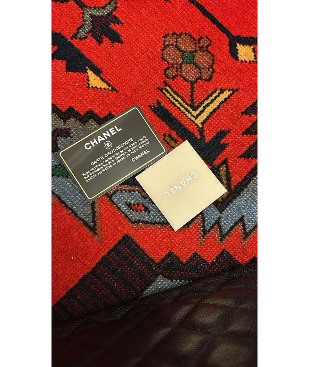 CHANEL Черная кожаная сумка через плечо, фото 6