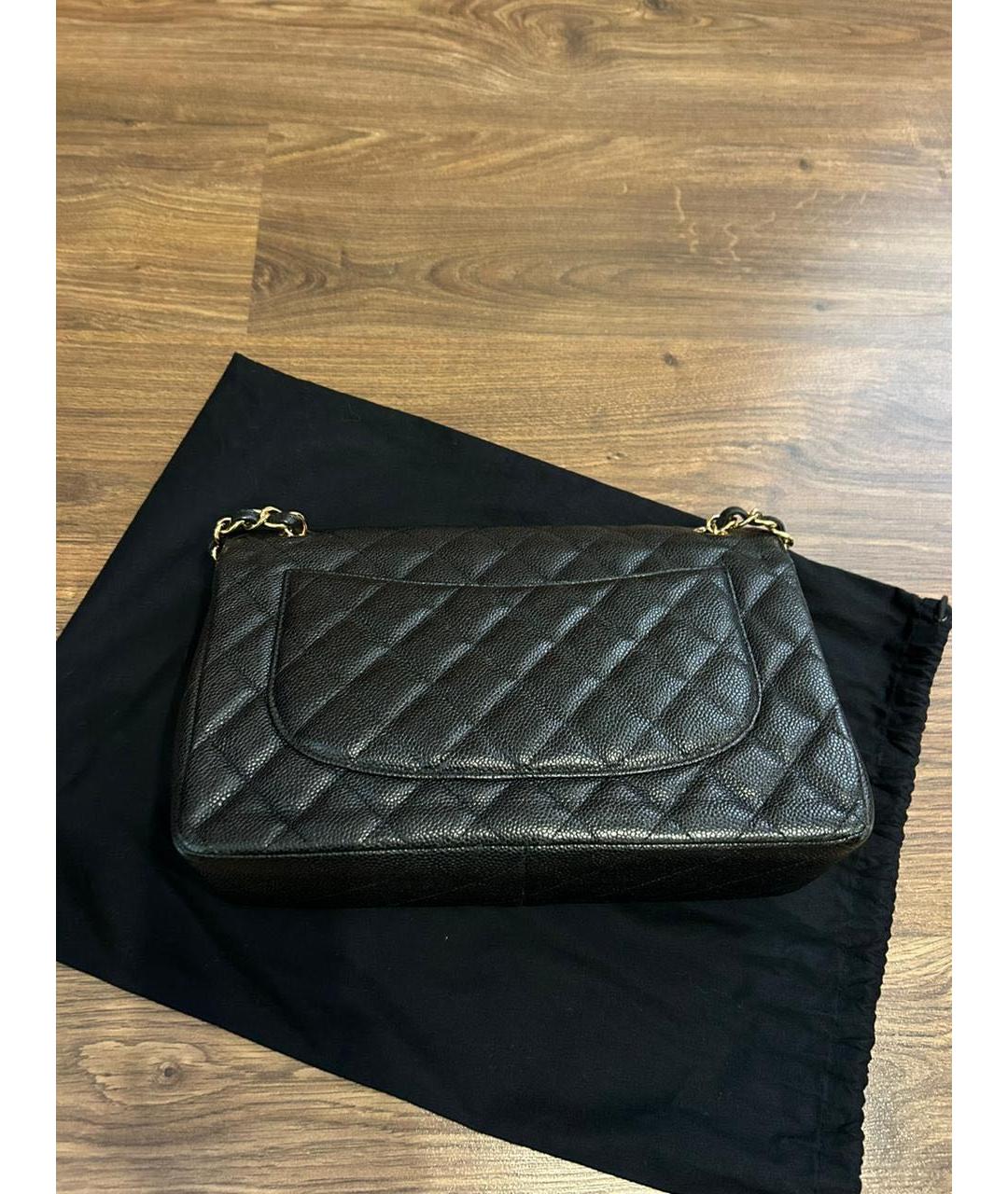 CHANEL Черная кожаная сумка через плечо, фото 7