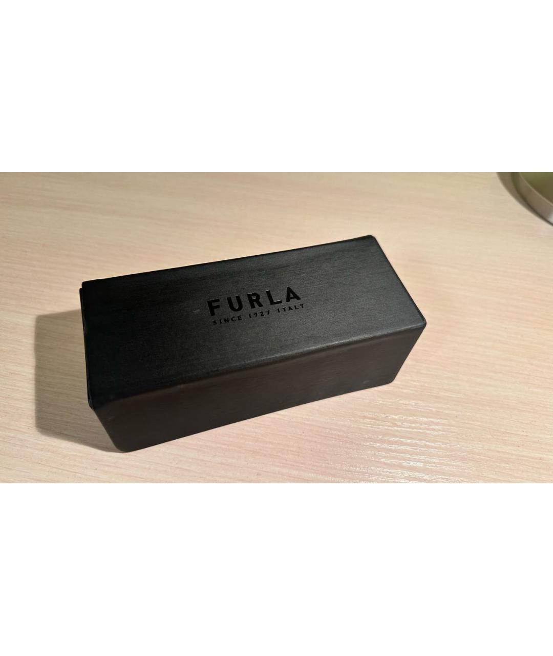 FURLA Черные пластиковые солнцезащитные очки, фото 4
