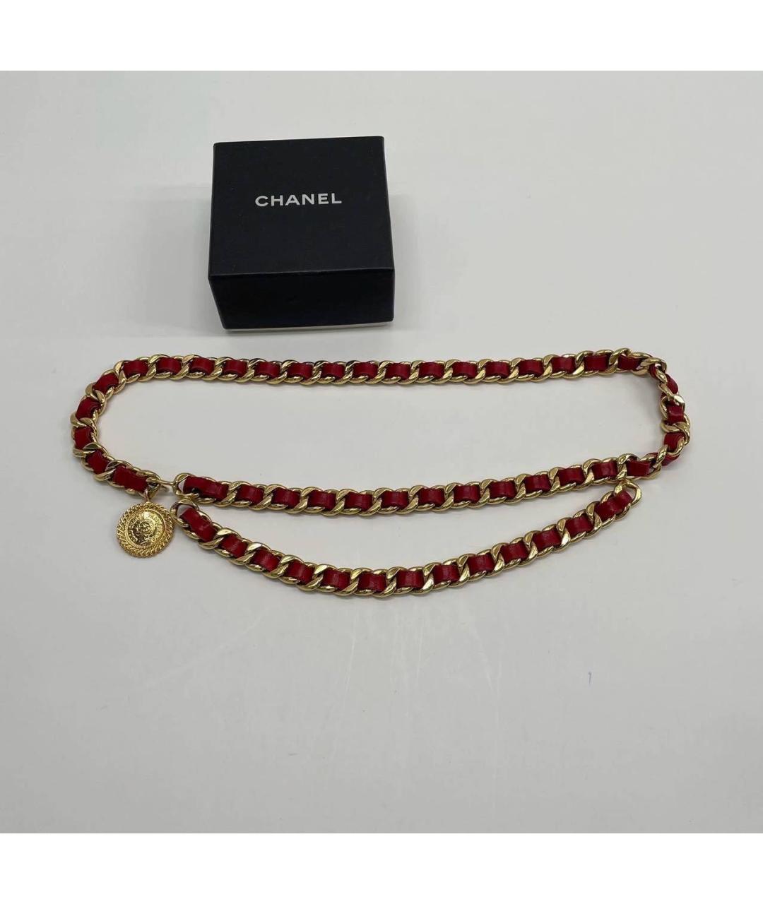 CHANEL Красный ремень, фото 3