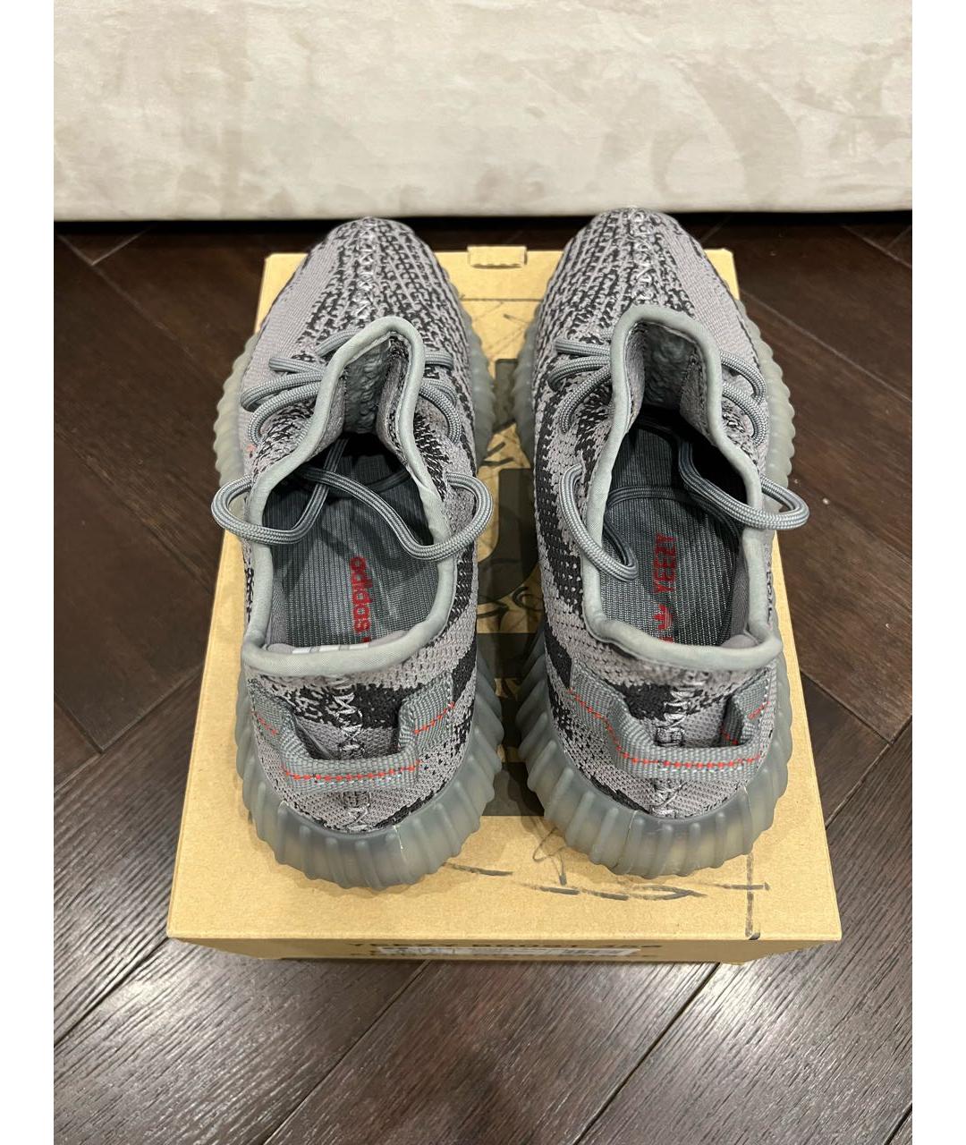 ADIDAS YEEZY Антрацитовые кроссовки, фото 2