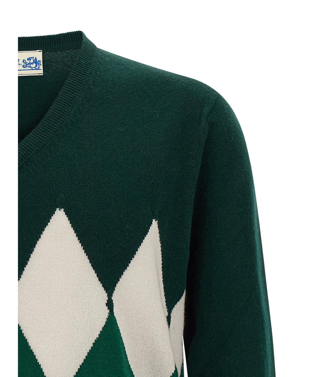 BALLANTYNE Зеленый кашемировый джемпер / свитер, фото 3