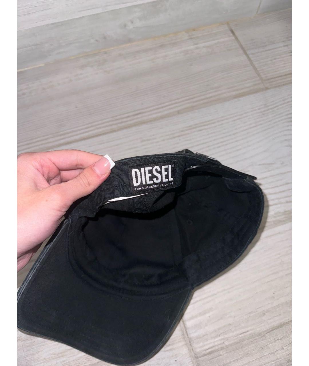 DIESEL Черная хлопковая кепка, фото 5