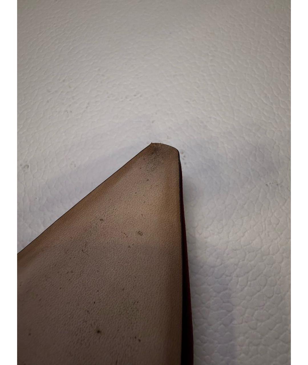 CHRISTIAN DIOR Бордовые бархатные туфли, фото 7