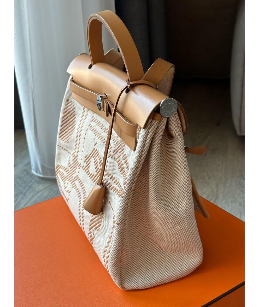 HERMES Коричневая кожаная сумка через плечо, фото 2