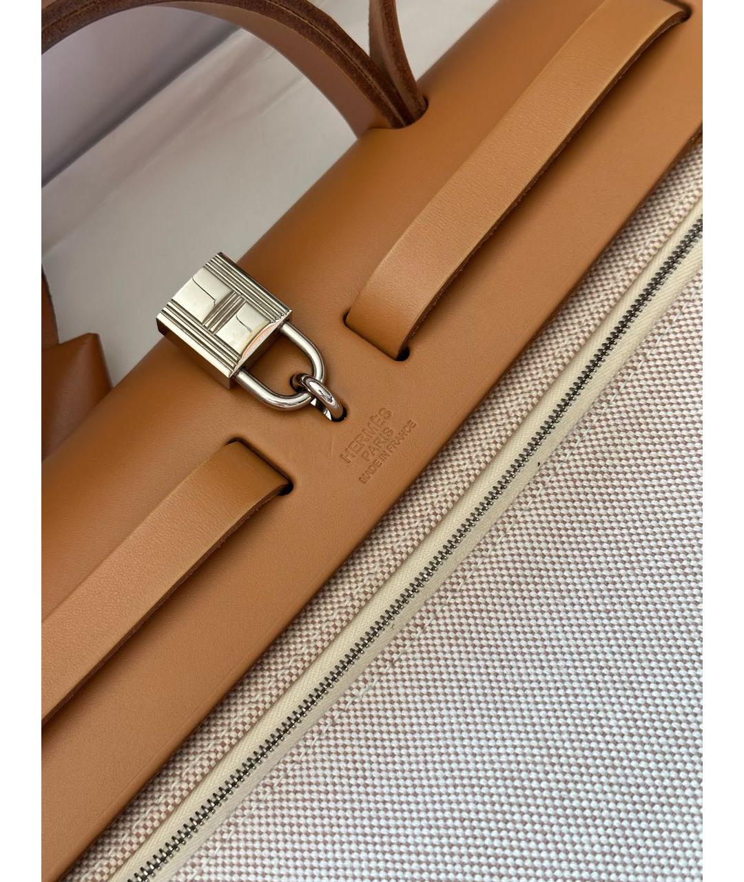 HERMES Коричневая кожаная сумка через плечо, фото 5