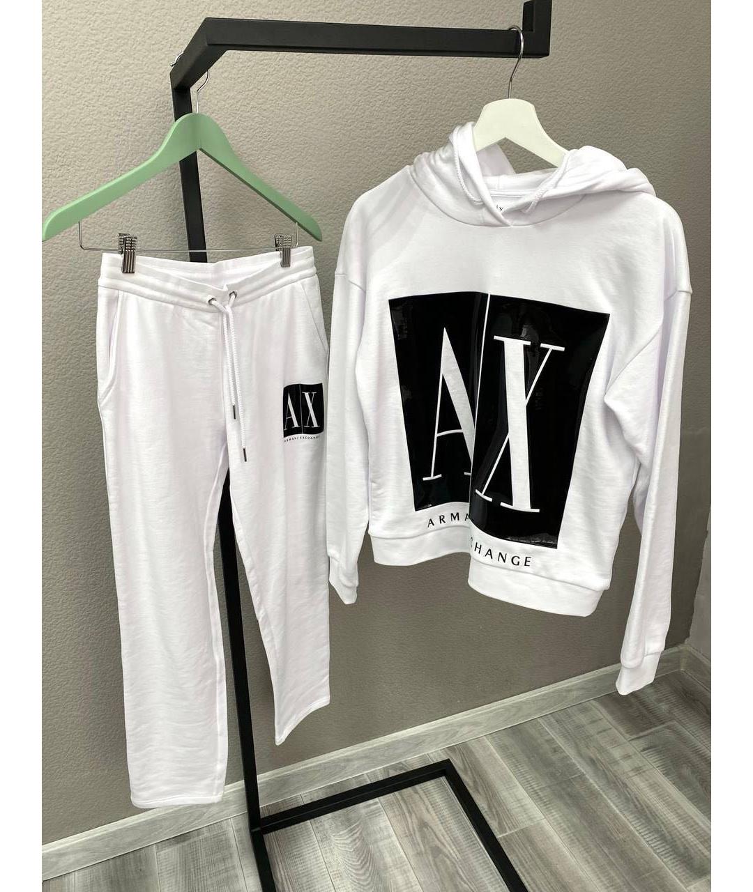 ARMANI EXCHANGE Белый хлопковый костюм с брюками, фото 3
