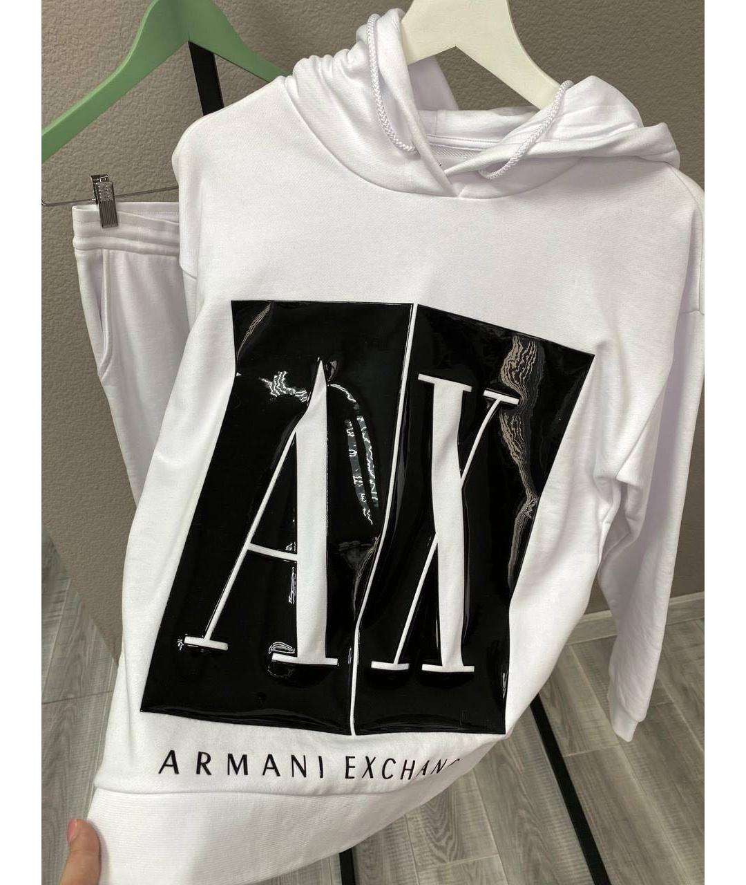 ARMANI EXCHANGE Белый хлопковый костюм с брюками, фото 2