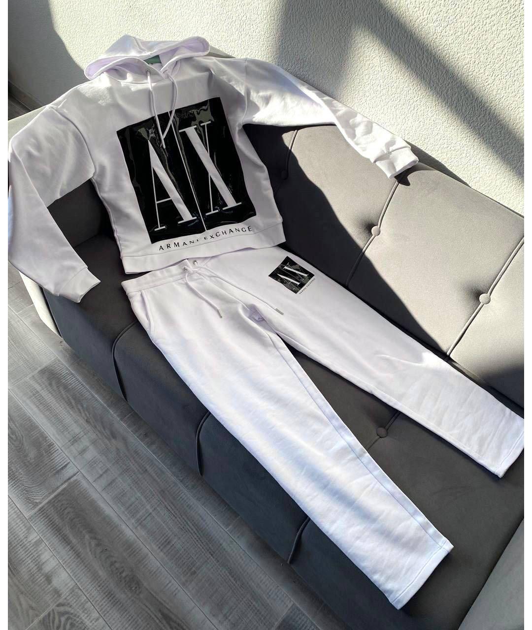 ARMANI EXCHANGE Белый хлопковый костюм с брюками, фото 6