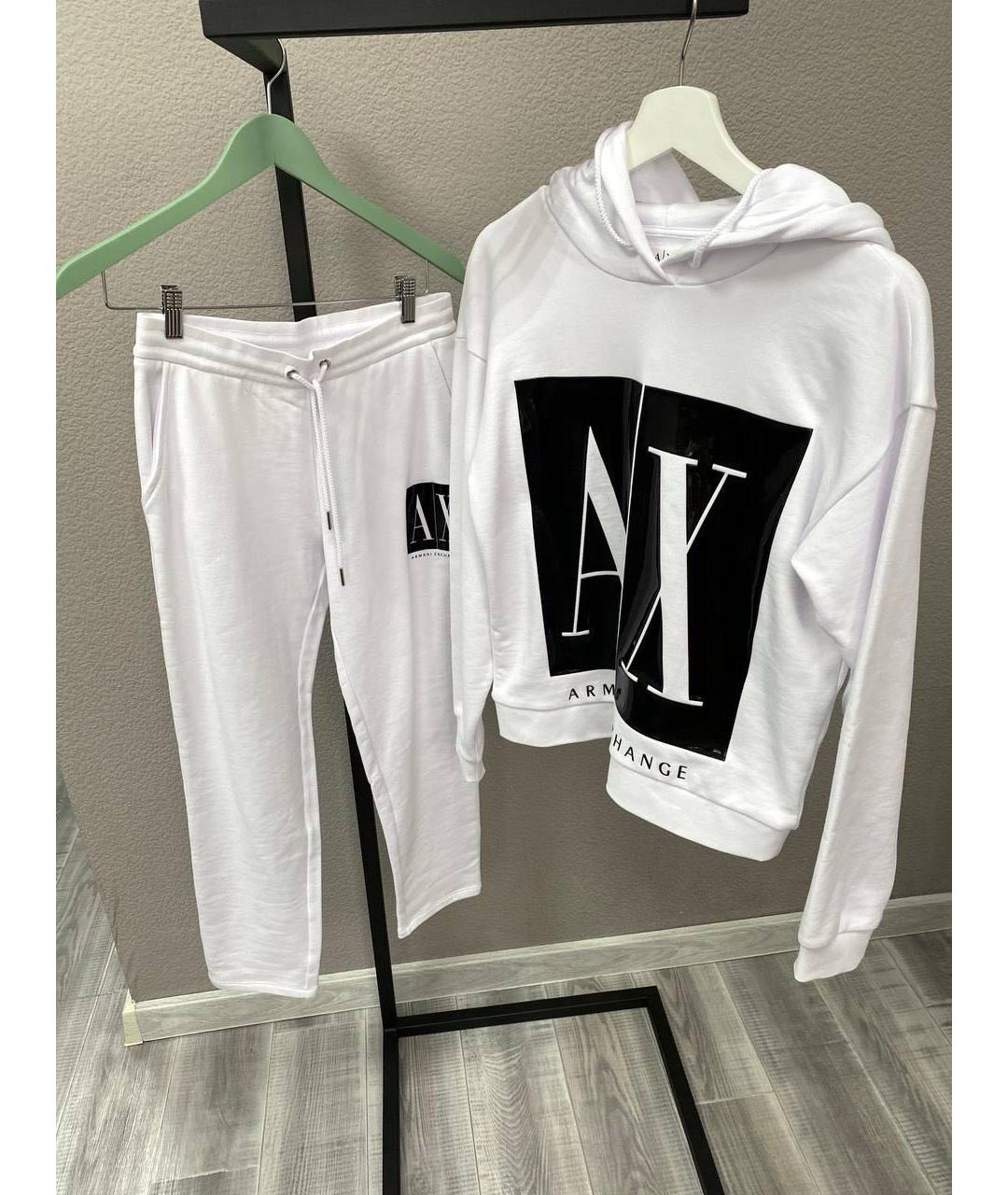 ARMANI EXCHANGE Белый хлопковый костюм с брюками, фото 9
