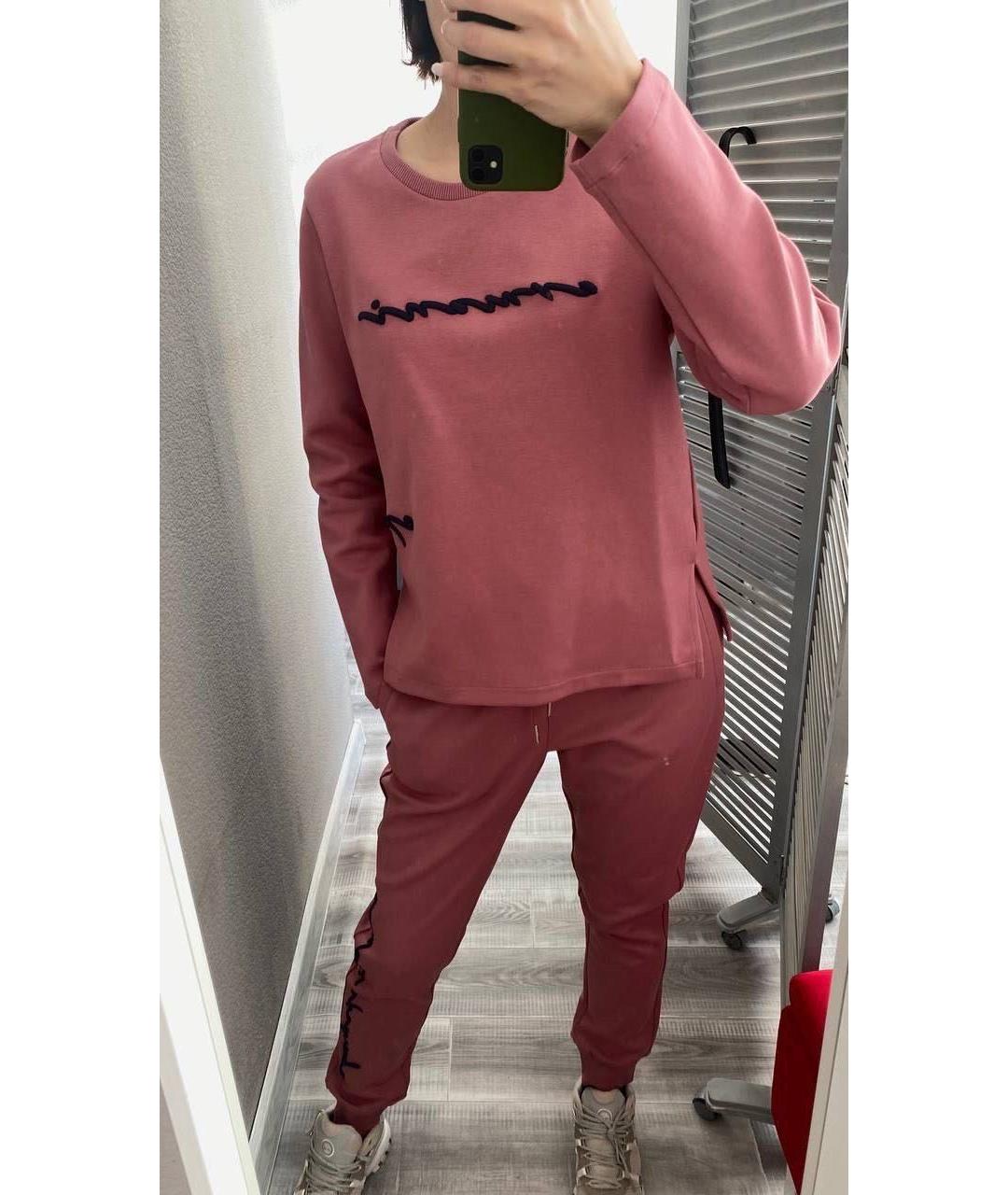 ARMANI EXCHANGE Розовый хлопковый костюм с брюками, фото 5