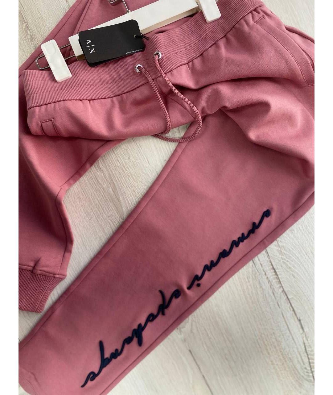 ARMANI EXCHANGE Розовый хлопковый костюм с брюками, фото 7