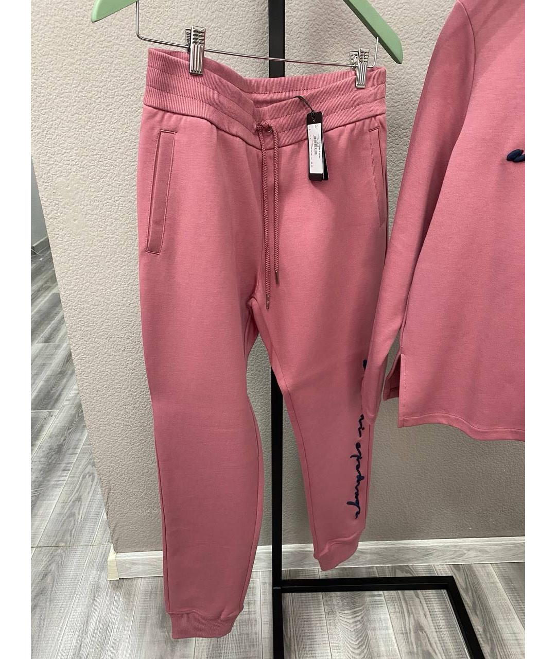 ARMANI EXCHANGE Розовый хлопковый костюм с брюками, фото 3