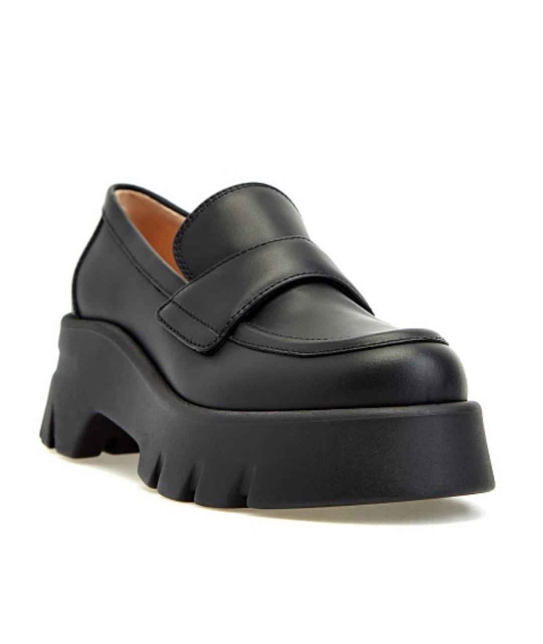 GIANVITO ROSSI Черные кожаные лоферы, фото 7