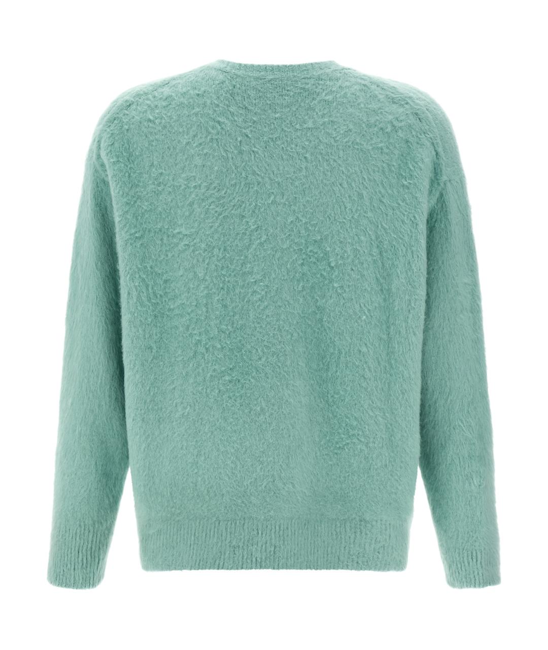 ROBERTO COLLINA Бирюзовый хлопковый джемпер / свитер, фото 2