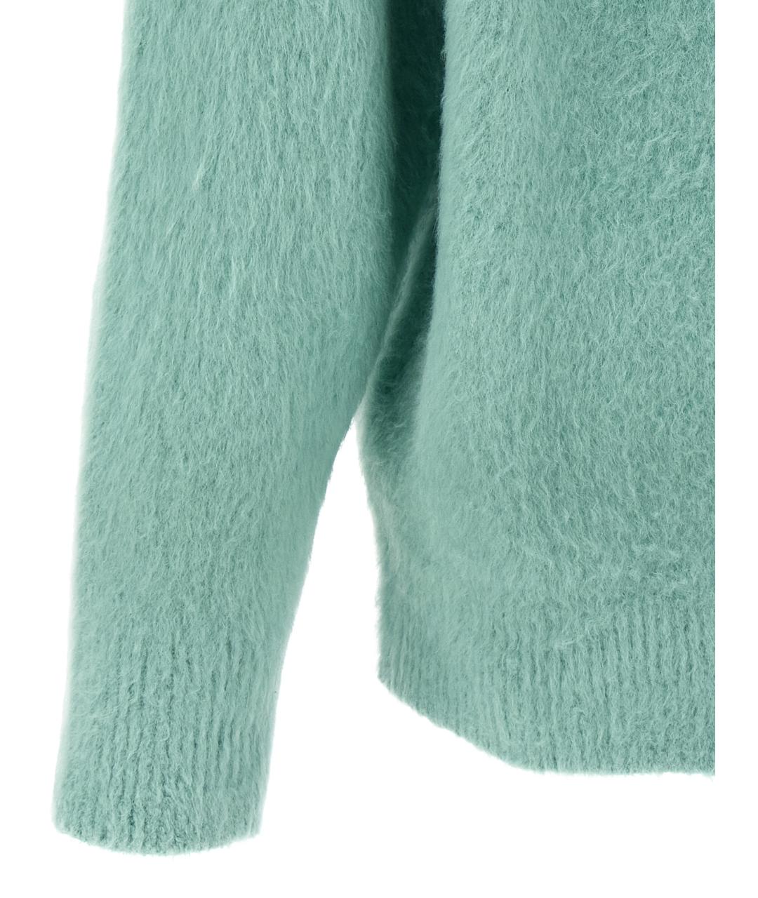 ROBERTO COLLINA Бирюзовый хлопковый джемпер / свитер, фото 4