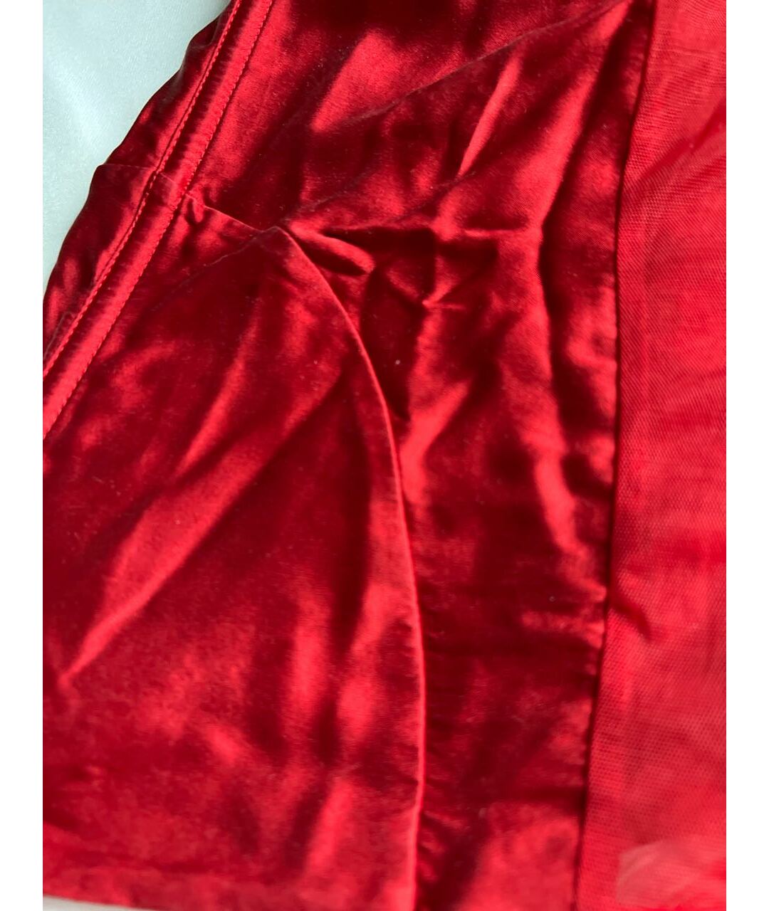 LA PERLA Красный шелковый корсет, фото 4