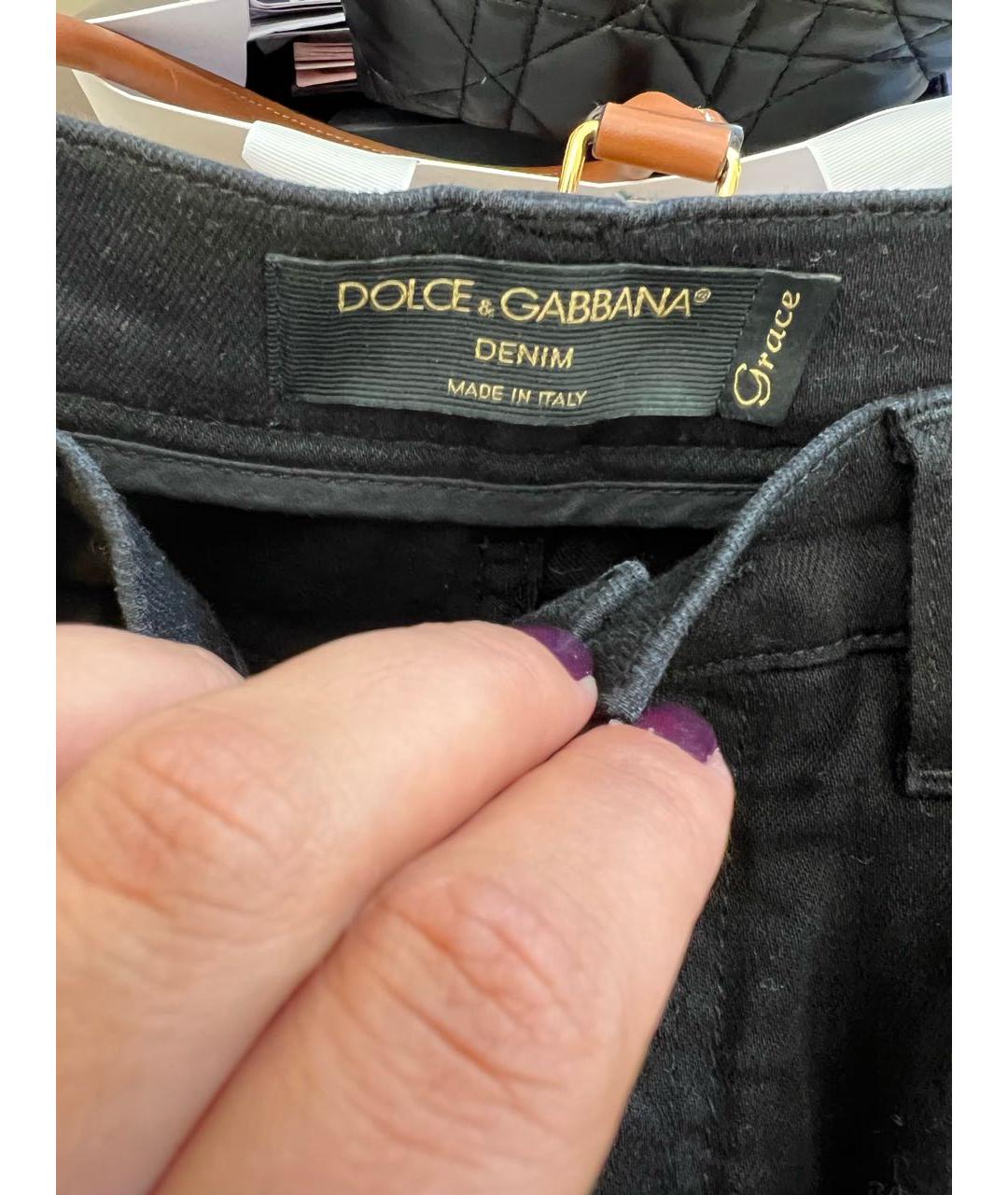 DOLCE&GABBANA Черные джинсы слим, фото 7