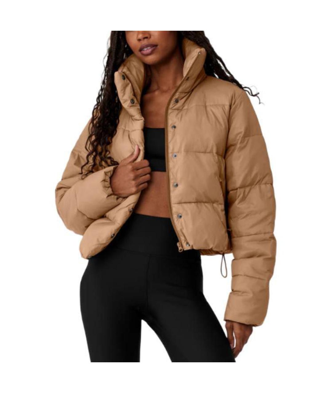 ALO YOGA Бежевый пуховик, фото 4