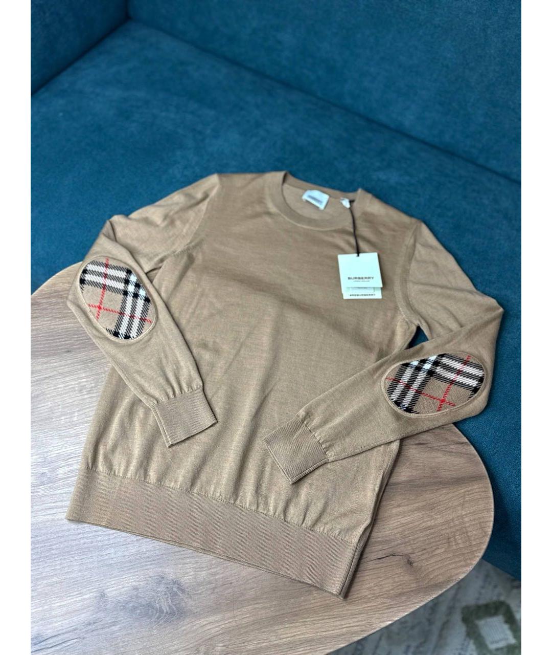 BURBERRY Черный шерстяной джемпер / свитер, фото 3